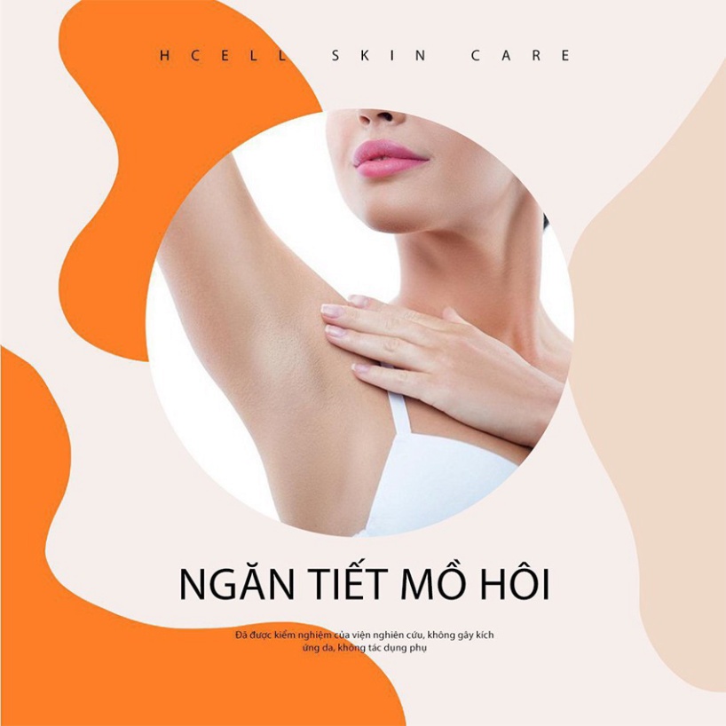 Serum ngăn ngừa hôi nách Hcell Skin Care 10ml [Dứt Điểm 100%] giảm tiết mồ hôi, an toàn