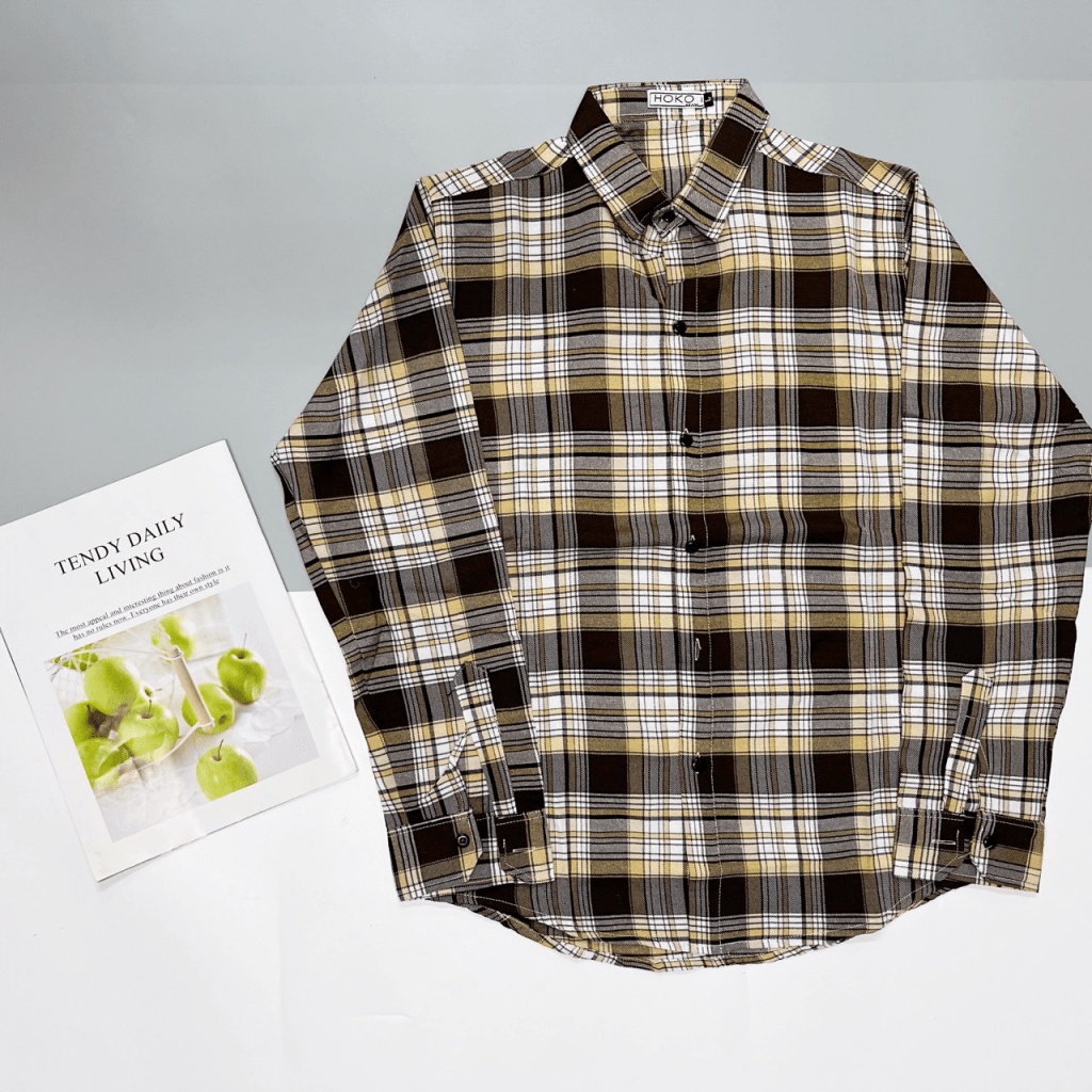 (HCM) ÁO SƠ MI NAM DÀI TAY CARO THỜI TRANG HÀN QUỐC SIÊU HOT , ĐẸP TRAI TÔN DÁNG FORM CHUẨN SIÊU HOT KOKO MI FASHION