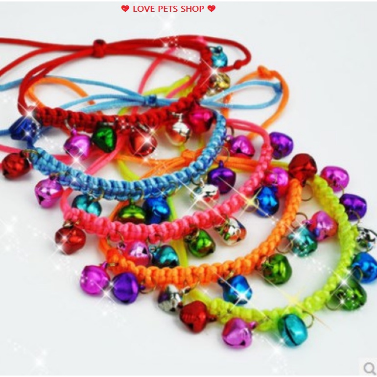 VÒNG CỔ CHO CHÓ MÈO NHỎ CÓ NHIỀU CHUÔNG &quot;MẪU MỚI&quot; - LOVE PETS SHOP