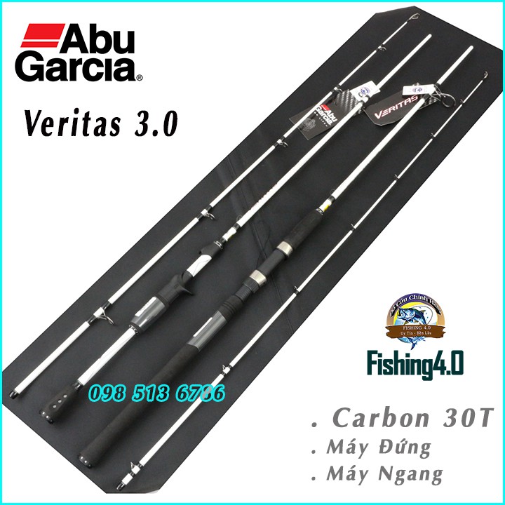 Cần Cần Lure Abu Grarcia Veritas 3.0 - Máy đứng máy ngang - Kiểu dáng thể thao siêu đẹp