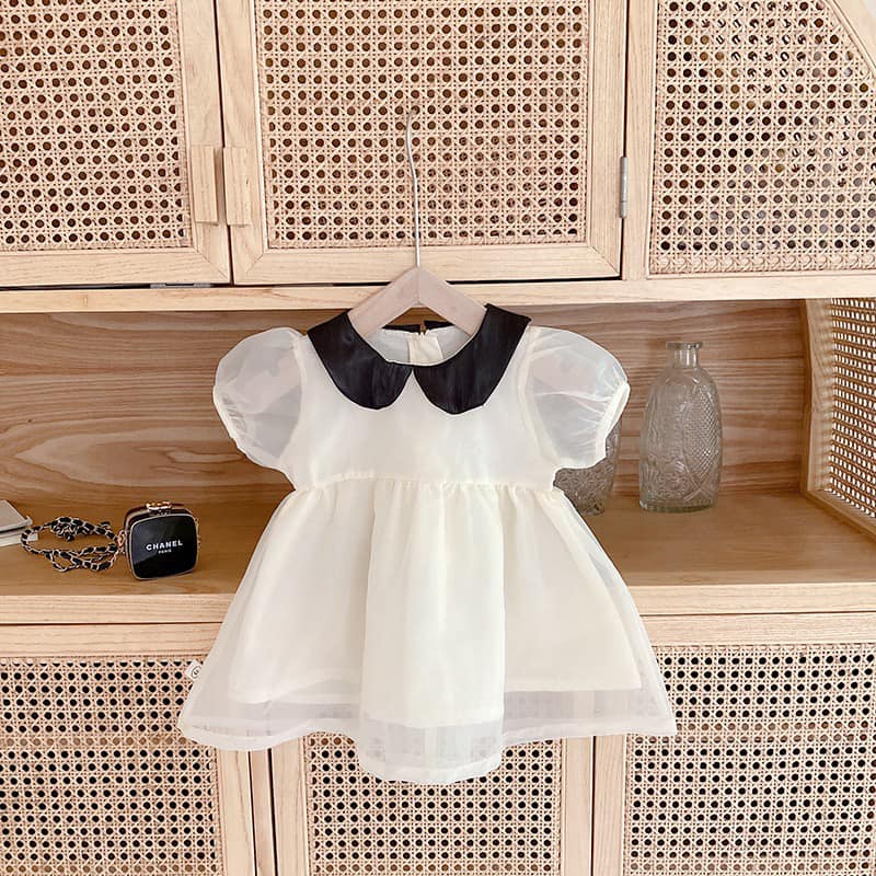 Váy lụa voan cho bé gái_