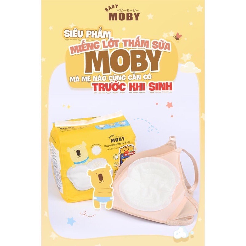 Miếng lót thấm sữa MOBY chính hãng