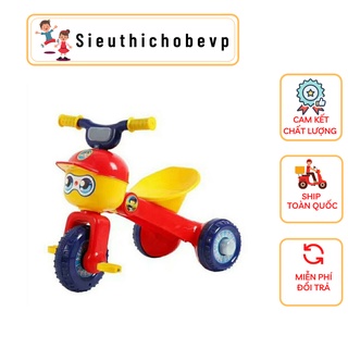 Xe 3 bánh con kiến xe chòi chân có đèn và nhạc