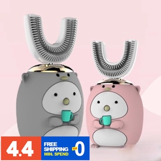 (Hàng Mới Về) Bàn Chải Đánh Răng Điện Tự Động Hình Chữ U Chống Thấm Nước Cho Bé