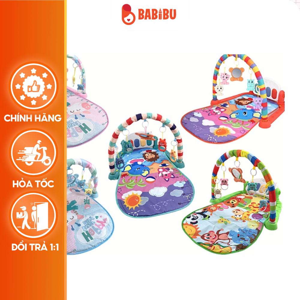Thảm Đàn Piano Nằm Chơi Nhạc Hình Thú Ngộ Nghĩnh Cho Bé Babibu