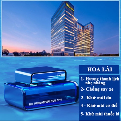 Nước hoa ô tô DUKE cao cấp đặt taplo ô tô khử mùi chống say xe chiết xuất hoàn toàn từ thiên