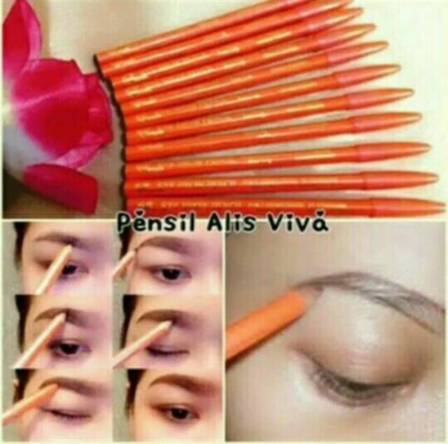 (hàng Mới Về) Bút Chì Kẻ Lông Mày Viva Màu Nâu Đen | BigBuy360 - bigbuy360.vn