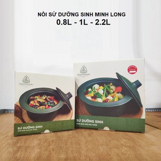 Nồi sứ minh long 0.8L - nồi sứ minh long