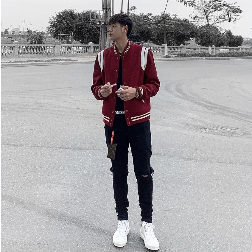 Áo Khoác varsity áo bomber teddy SLP nam nữ chất đẹp cao cấp