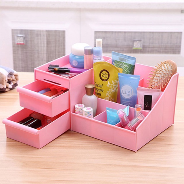 KỆ ĐỰNG MỸ PHẨM BẰNG NHỰA