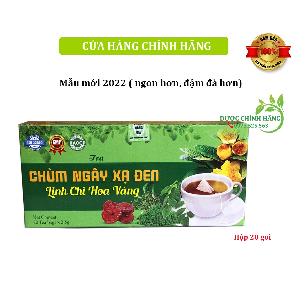 Combo set 10 hộp trà chùm ngây linh chi xạ đen