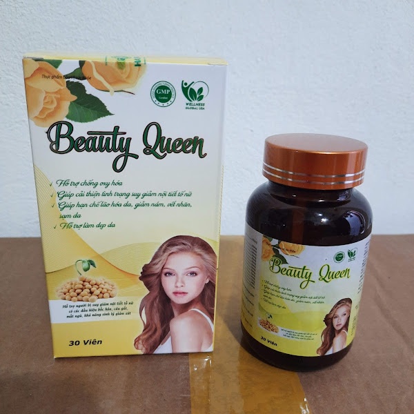 Viên uống nội tiết tố Sâm tố nữ mầm đậu nành collagen BEAUTY QUEEN - giúp làm đẹp ,tăng cường sinh lý nữ