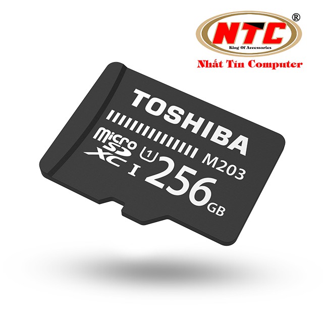 Thẻ nhớ MicroSDXC Toshiba M203 256GB UHS-I U1 100MB/s - chuyên camera và điện thoại (Đen)