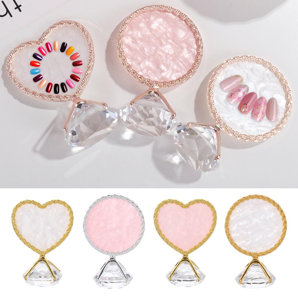 Bảng Pha Màu Vẽ Móng Nghệ Thuật Cung Hoàng Đạo|Kệ Trưng Bày Móng Tay Giả Mã Não Tiện Lợi