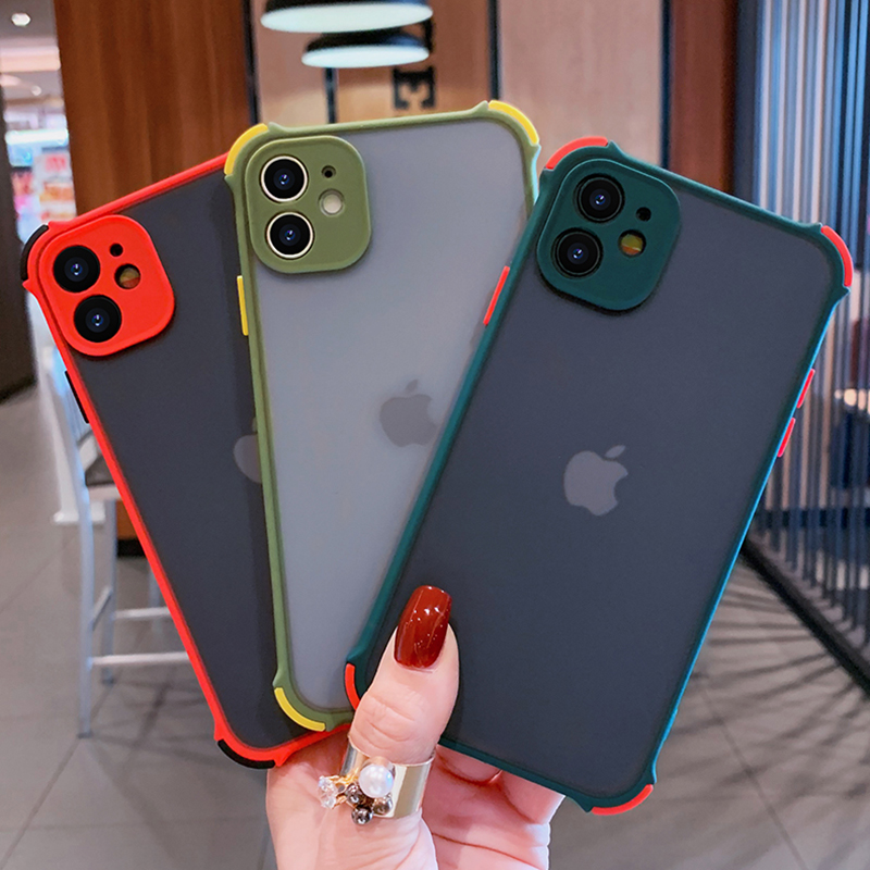 Ốp điện thoại màu trơn chống va đập cho Iphone 7 Plus 6 6s 7 8 Plus X Xs Xr Max 11 11pro 11 Pro Max