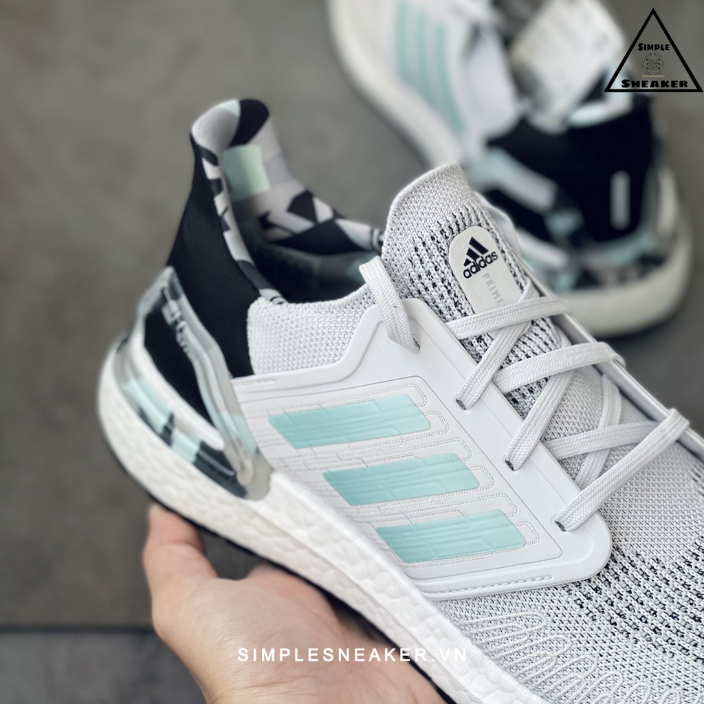 Giày Ultra Boost 20 Chính Hãng FREESHIP Adidas Ultraboost 20 Frost Mint Auth - Giày Sneaker Chạy Bộ - Simple Sneaker
