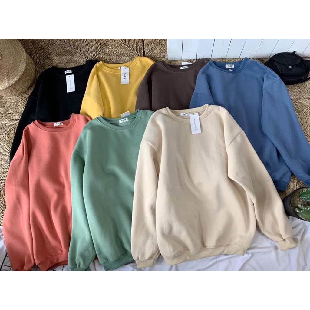 Áo sweater Trơn nỉ bông❤️/Nam nữ Unisex/SWEATER TRƠN ❤️-JAYSTOREE2