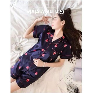 Đồ ngủ pyjama lụa nữ Spexi dòng cao cấp cute dễ thương