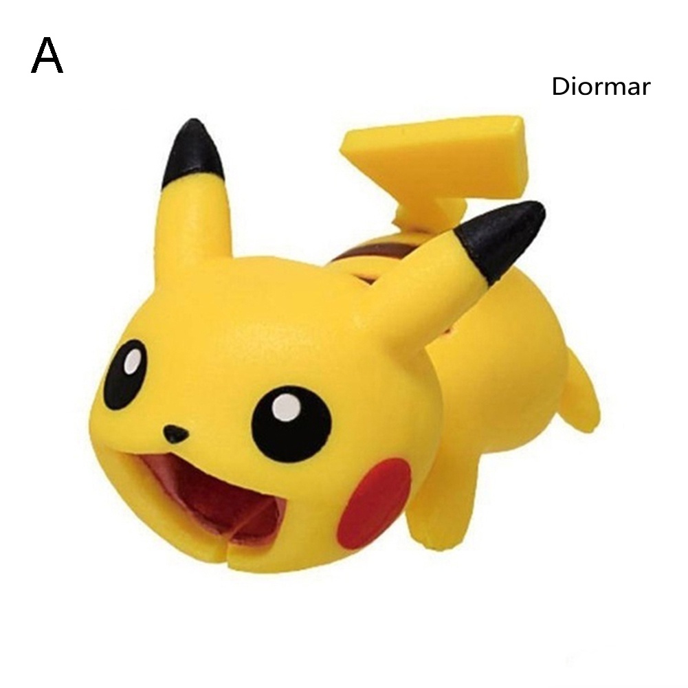 Phụ Kiện Bảo Vệ Đầu Dây Cáp Sạc Hình Pokemon Xinh Xắn Ốp