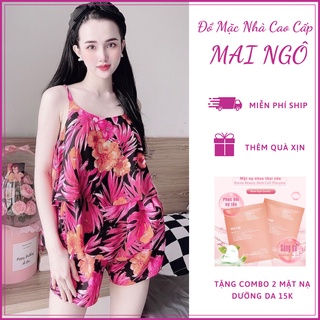 Đồ Bộ Lanh/Tole Đùi Mặc Ở Nhà Nữ - Bộ Quần Áo Ngủ Nữ 2 Dây Mặc Nhà Mùa Hè, Nhiều Mẫu Dễ Thương, MAI NGÔ