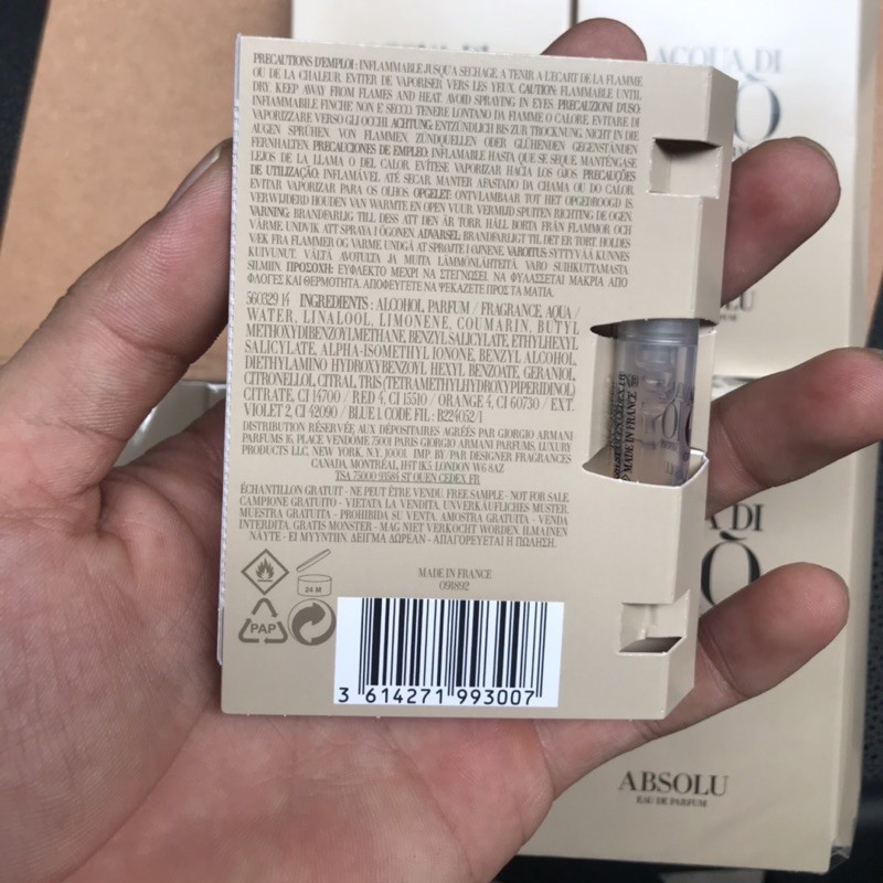 Nước hoa Vial nam Giorgio Armani Acqua Di Gio Absolu EDP 1,2ml | BigBuy360 - bigbuy360.vn