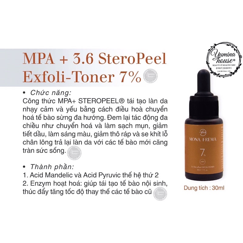 Mona Frema 7% MPA+ Serum Tái Tạo Da
