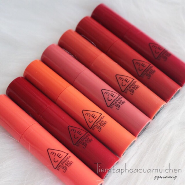 [Cam kết chính hãng] Son Tint Bóng 3CE GLAZE LIP TINT