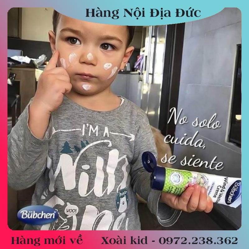 Kem dưỡng da chống nẻ dưỡng ẩm toàn thân buchen wind &amp; wetter Creme 75ml chính hãng đức dành cho trẻ em trẻ sơ sinh