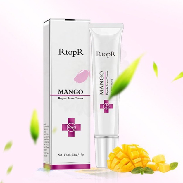 Kem Giảm Mụn Trứng Cá, Ngừa Thâm, Mờ Sẹo, Dưỡng trắng mịn, tăng collagen cho da Mango cream