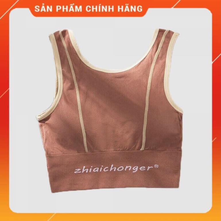 Áo Bra Ba Lỗ Viền Nổi tập gym yoga thể thao crotop sẵn đệm ngực hàng đẹp 660