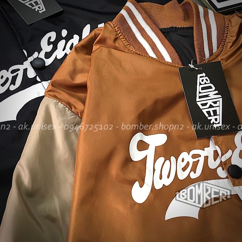 [Ảnh + Video thật] Áo khoác Bomber KIHOP chất dù thiết kế Unisex dành cho cả nam và nữ -  (L-XL)