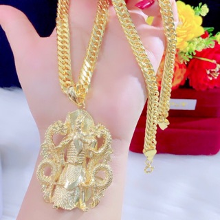 Dây chuyền nam mặt quan công màu vàng 18 cao cấp