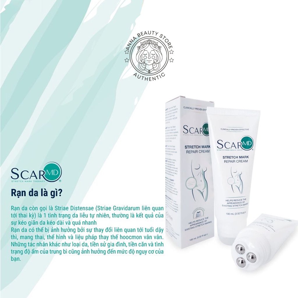 Kem ScarMD Stretchmark Repair 100ml - Làm Mờ Rạn Da