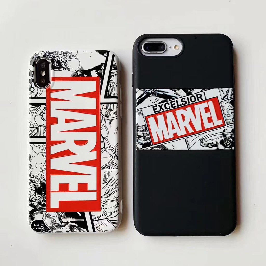 Ốp lưng TPU phong cách Marvel cao cấp cho IPhone12 12mini 11 11Pro max X XR XSmax 7 7+ 8 8+ Plus