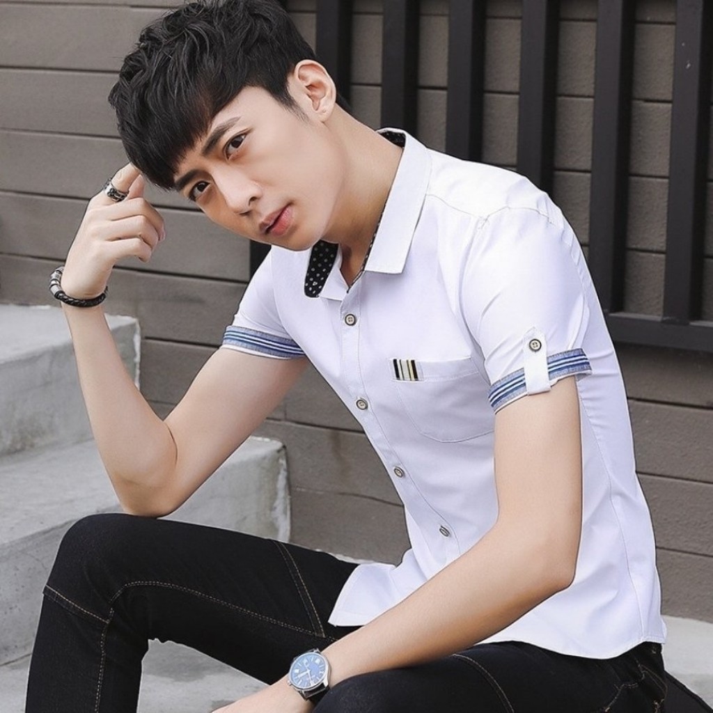 Áo Sơ Mi Nam Ngắn Tay Có Túi Đính Nút Thời Trang Cao Cấp PONIVA Chất Vải Cao Cấp Mềm Mại Thấm Hút Mồ Hôi