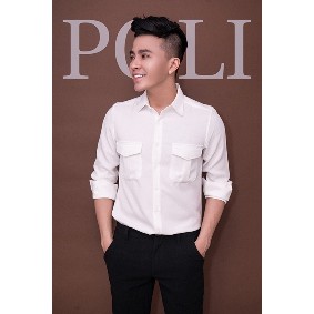 Sơ mi trắng phối ghile đen cột dây | BigBuy360 - bigbuy360.vn