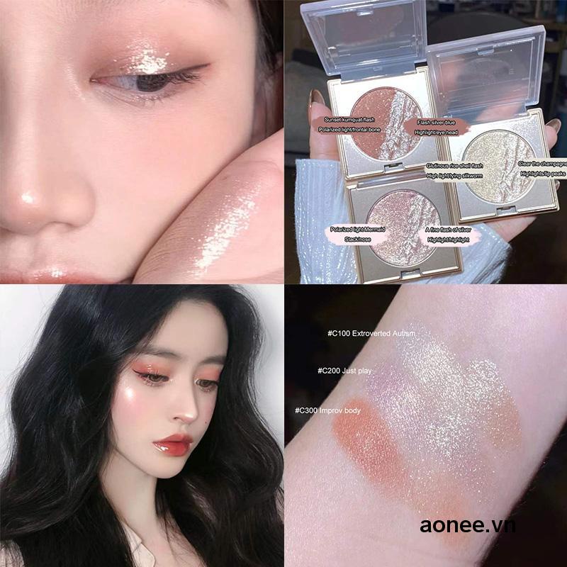 ✨✨Phấn Bắt Sáng Dạng Nước Màu Nhũ Kiêm Phấn Má Hồng Hai Công Dụng Một Lần