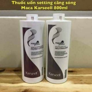 THUỐC UỐN TÓC (UỐN NÓNG) CAO CẤP KARSEELL MACA PERM SIÊU SÓNG MỀM MƯỢT 800ML