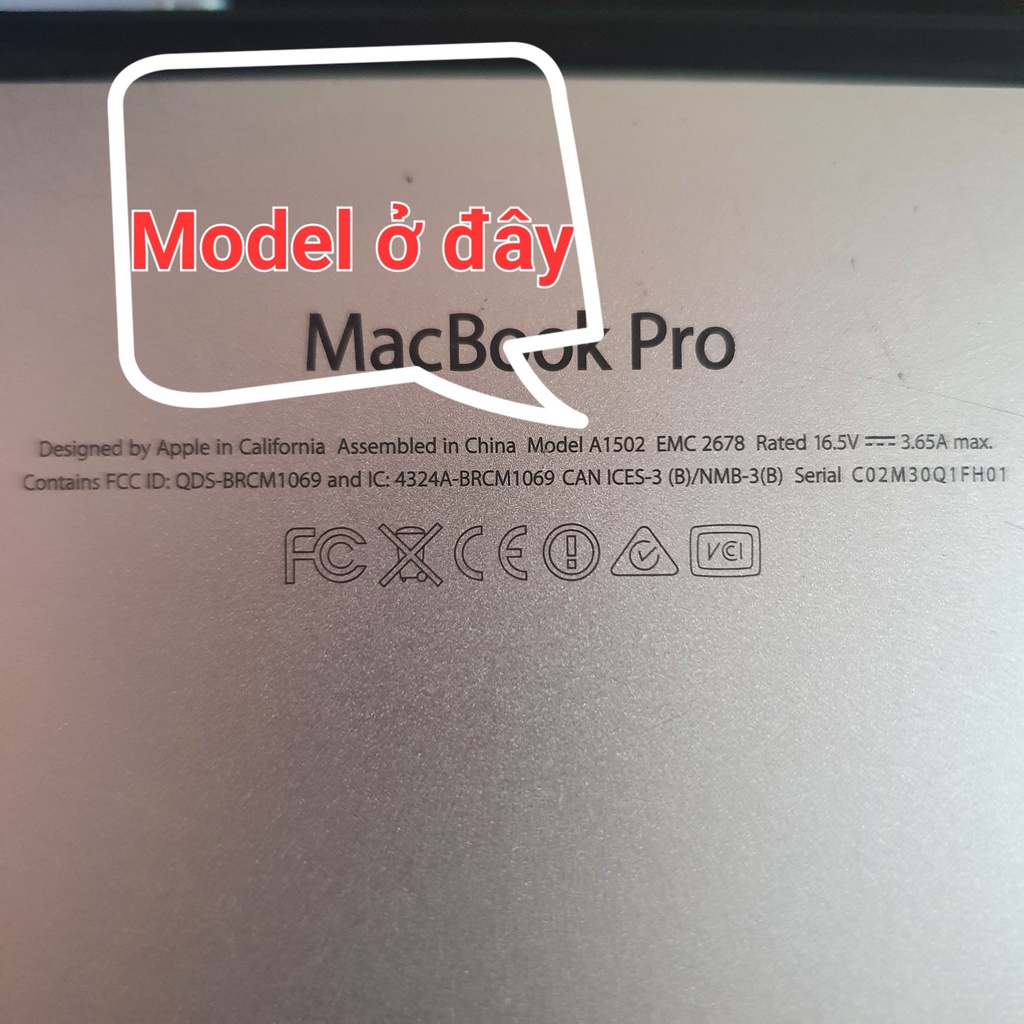 Đế cao su cho MacBook Pro Retina A1425, A1502, A1398