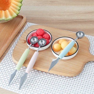 Muỗng Múc Kem / Dưa Hấu 2 Trong 1 Bằng Thép Không Gỉ