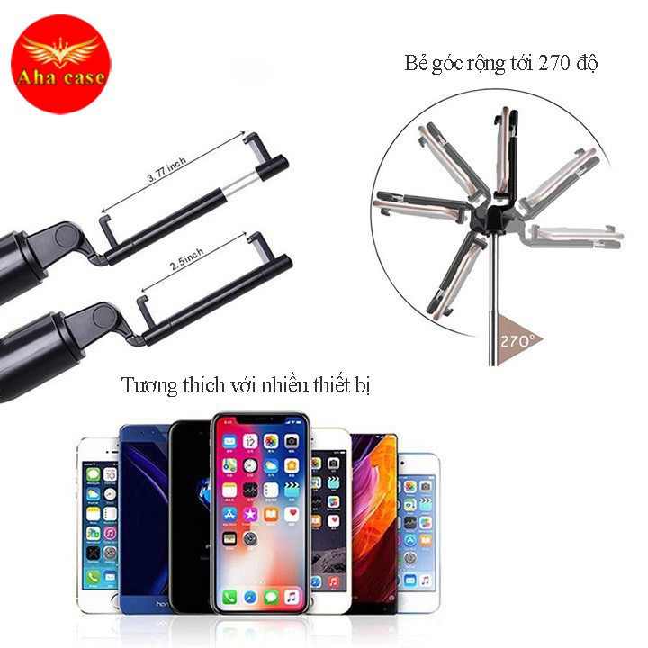 ⊕Gậy Chụp Ảnh Tự Sướng Bluetooth Giá Đỡ Điện Thoại 3 Chân Đa Năng – Tripod K07 – Chụp Hình Selfie - Kèm Điều Khiển  | BigBuy360 - bigbuy360.vn