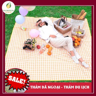 ✨CỰC RẺ✨Thảm dã ngoại, thảm picnic, thảm du lịch gấp gọn tiện lợi - Chống thấm nước, màu sắc tươi sáng