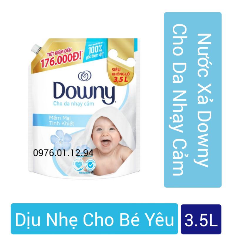 Nước xả Downy Dịu Nhẹ Dành Cho Bé Yêu 3.5L.