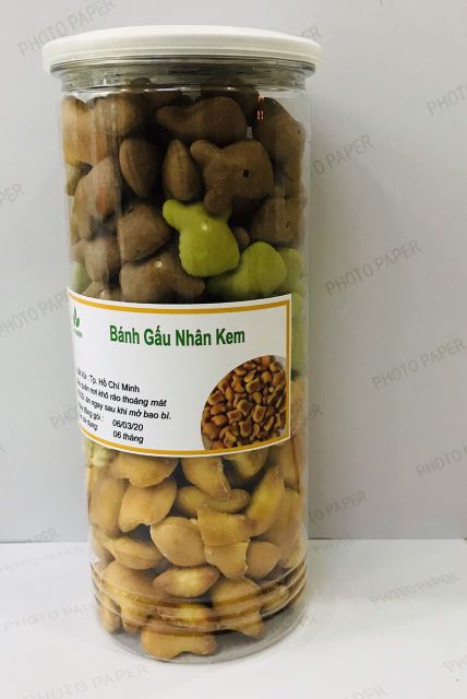 Bánh gấu nhân kem mix 3 vị hũ 400gr | BigBuy360 - bigbuy360.vn