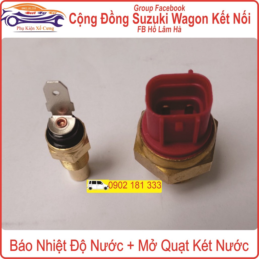 Cảm Biến Mở Quạt Két Nước + Báo Nhiệt Độ Nước Suzuki Wagon R+