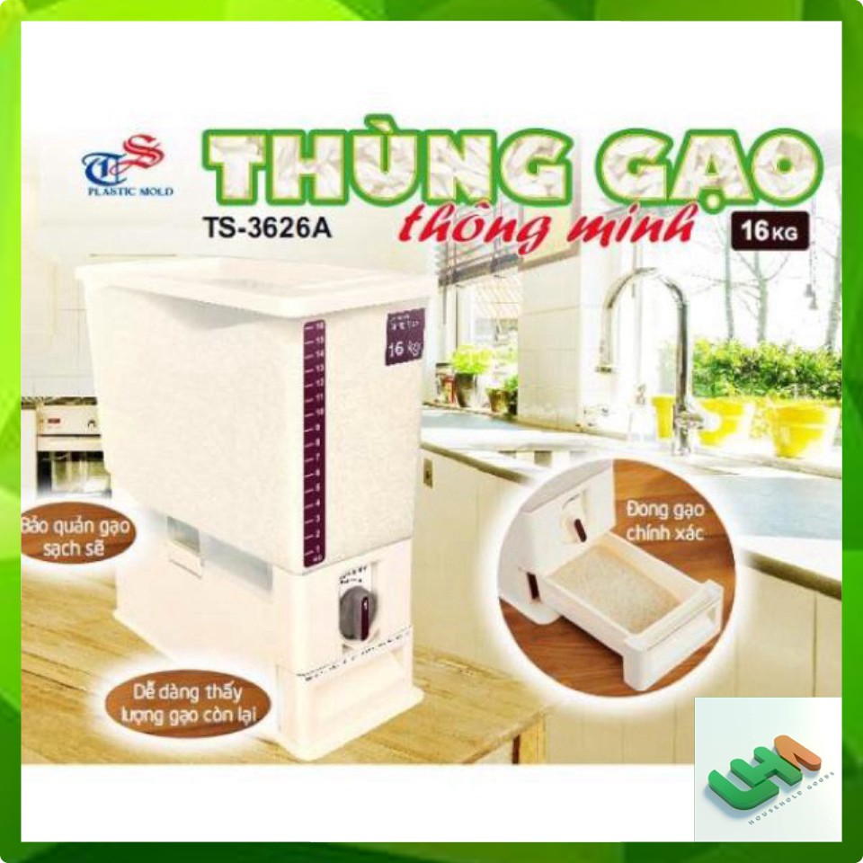 Sale sốc Thùng gạo thông minh xuất khẩu 16kg Tashuan TS 3626A (tsale sốc)