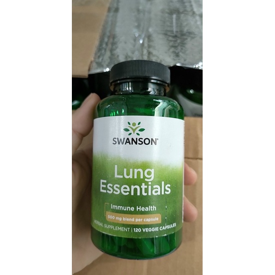 Viên uống bổ phổi, Swanson Lung Essentials 500mg 120 viên của Mỹ