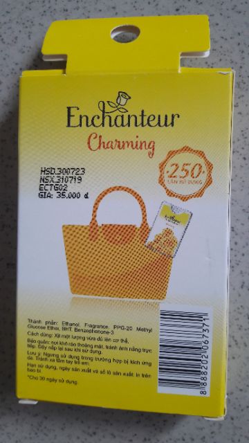 (Mới) Nước hoa bỏ túi enchanteur 18ml charming nhập khẩu