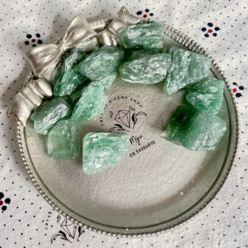 Đá thô Lepidolite Mica crystal màu xanh ánh lấp lánh sưu tầm, handmade, reiki, thanh tẩy thiền định