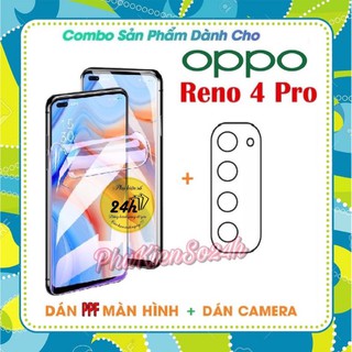 OPPO RENO 4 PRO Combo Dán PPF màn hình cao cấp dẻo trong suốt và dán bảo vệ camera reno 4 pro